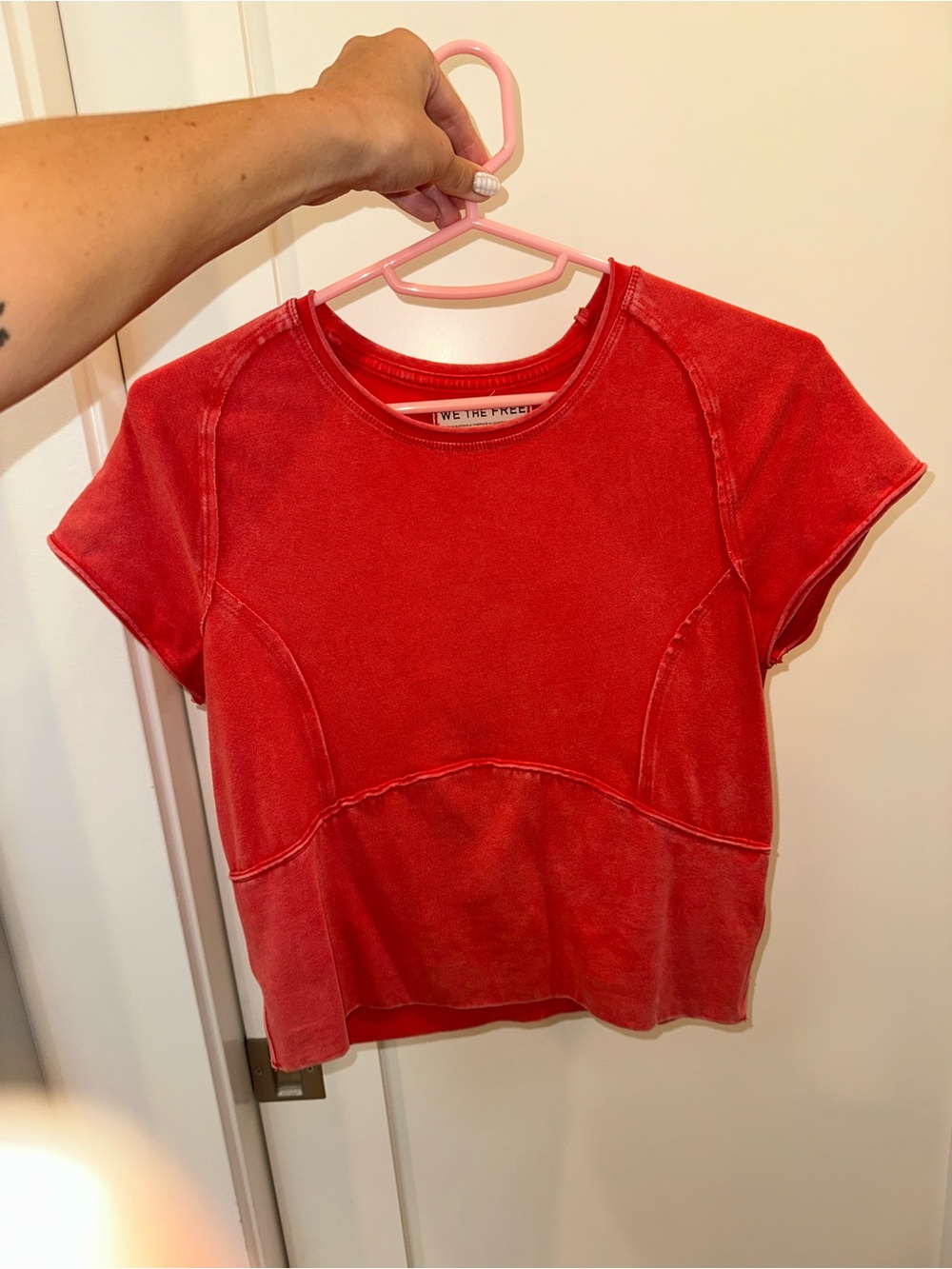 We The Free Protagonist Cropped Cap Sleeve Tee - Picture 4 of 7